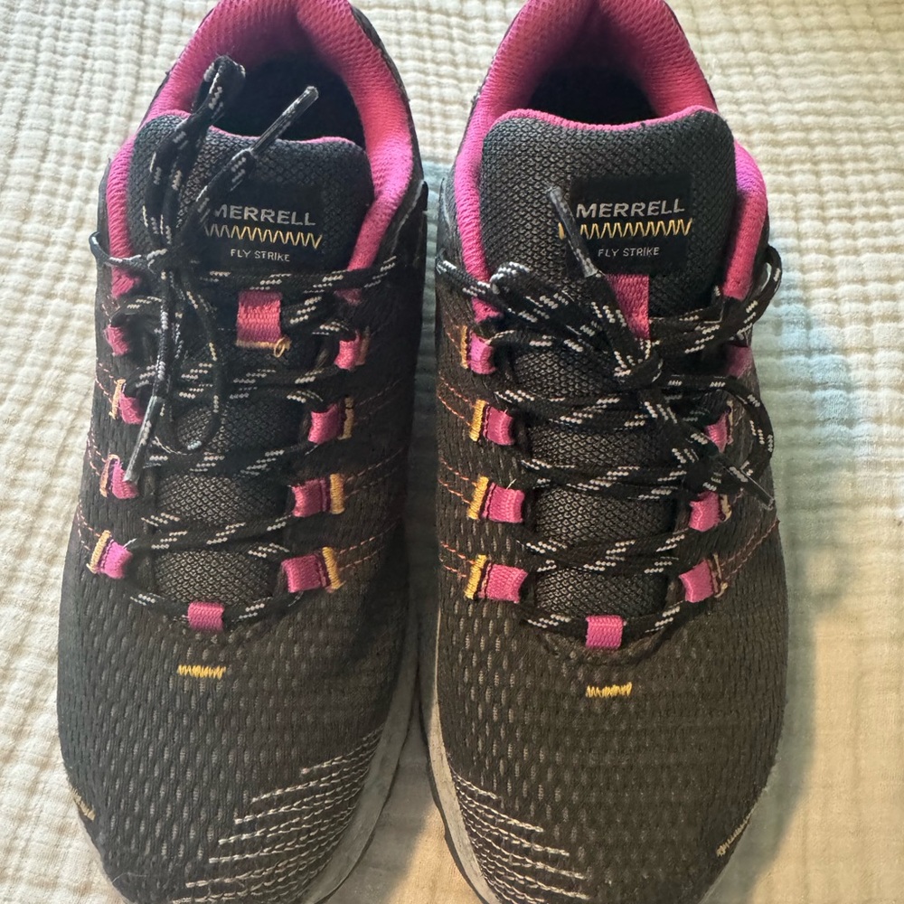 Merrell Black and Pink Athletic Shoes